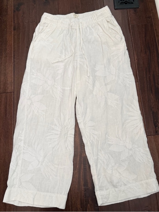 Joie Pants - Joie White 100% Linen Casual Pants